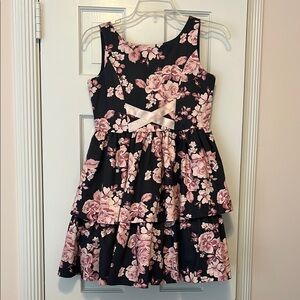 Janie and Jack- Brown Girls Do Ballet Collection- Floral Tiered Dress NWT